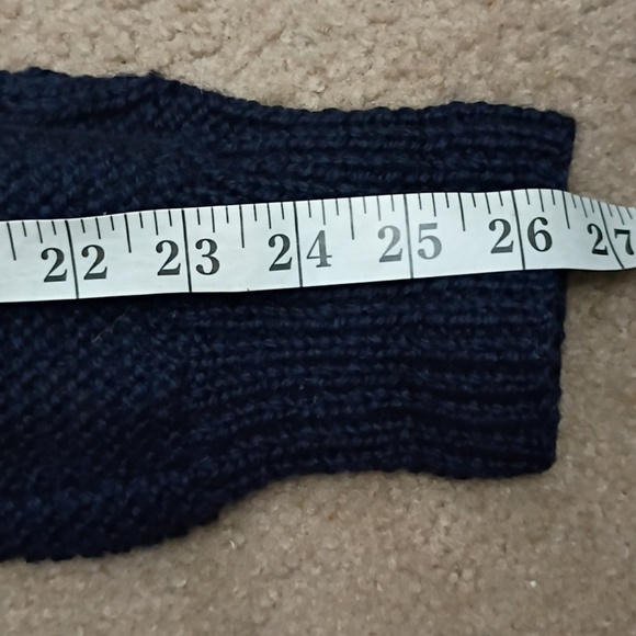 Vintage Brooks Brothers Blue Shawl Cable Knit Wool Cardigan Sweater SZ Med - Picture 7 of 7